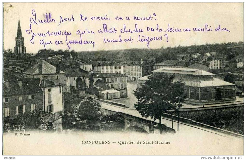 16 - CHARENTE - CONFOLENS - Quartier De Saint-Maxime - - Confolens