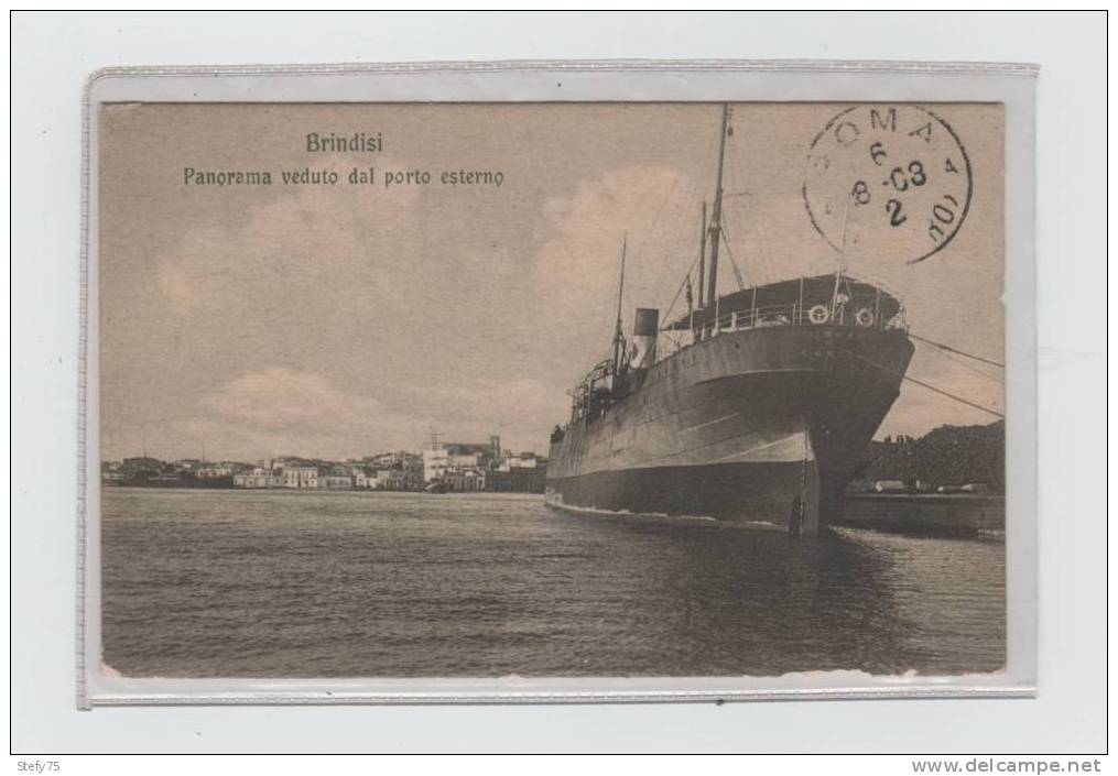 Brindisi-Panorama Veduto Dal Porto Esterno - Brindisi