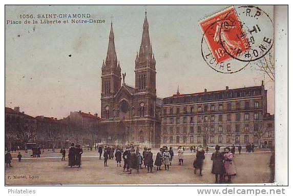 ST CHAMOND  PLACE DE LA LIBERTE 1910 - Saint Chamond