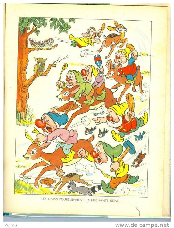 Blanche Neige Et Les Sept Nains - Hachette - 1948 Avec Jaquette D'origine - Disney