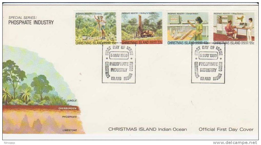 Christmas Island 1980  Phosphate Part IFDC - Christmas Island