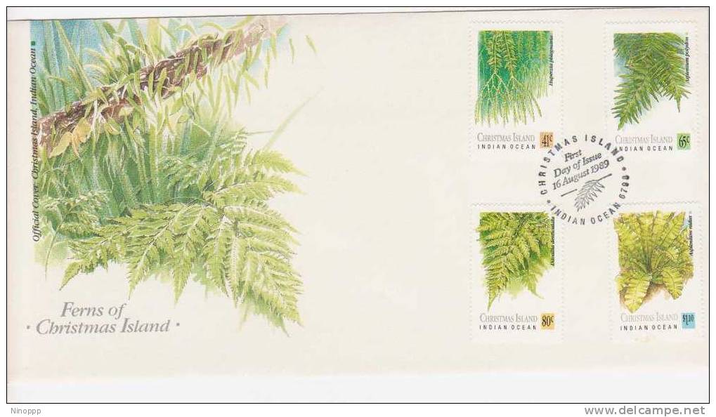 Christmas Island  1989  Ferns FDC - Christmas Island