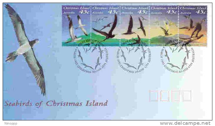 Christmas Island  1993  Seabirds  Of  Christmas  Island FDC - Christmas Island
