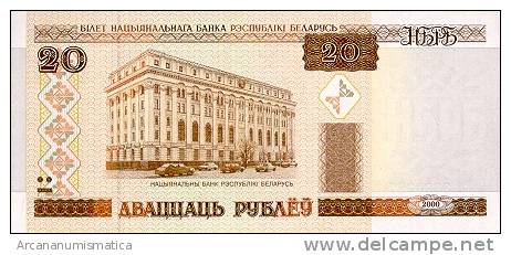 BIELORRUSIA/BELARUS  20 RUBLOS 2000  KM#24  PLANCHA/UNC   DL-5957 - Bielorussia