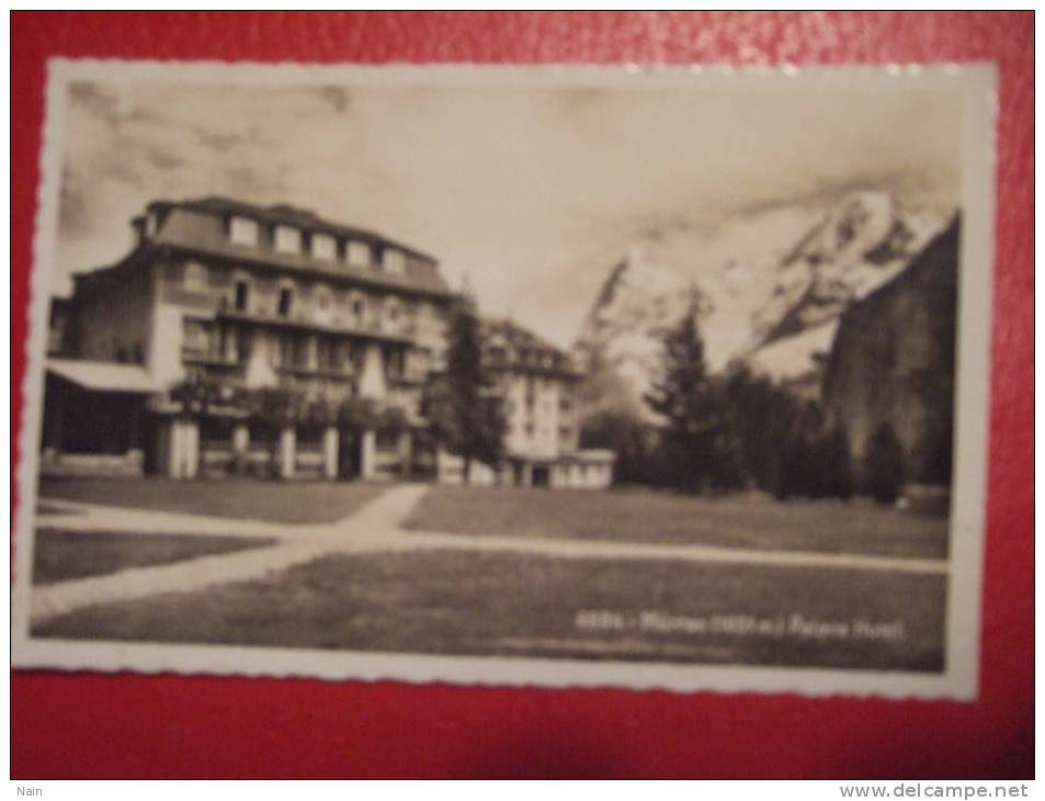 Suisse - MÜRREN (1651m) Palace Hotel. - Mürren