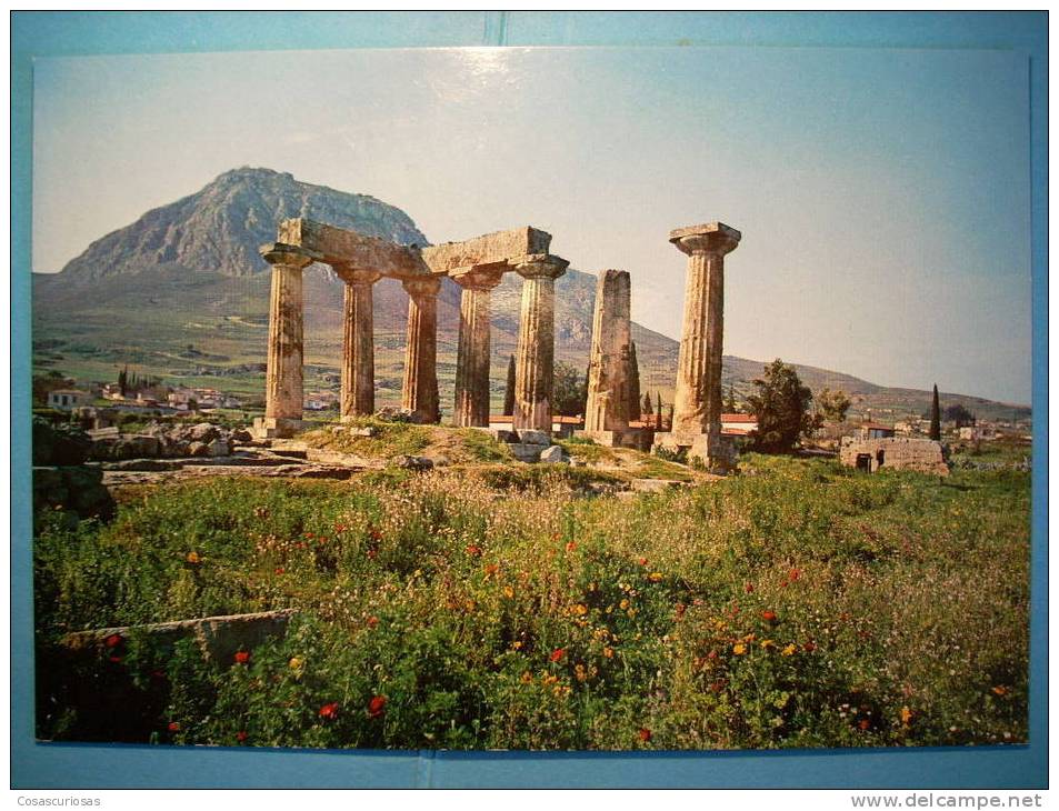 R.705   GRECIA   CORINTHE ANCIENNE   LE TEMPLE D´APOLLON    AÑOS 60   MAS EN MI TIENDA - Grecia