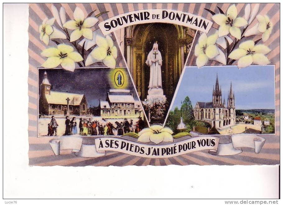 PONTMAIN - 3 Vues -  N° 150  - Souvenir - Pontmain