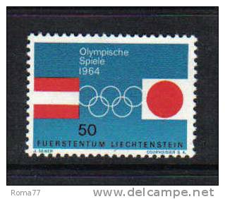 LIECH24 - LIECHTENSTEIN 1964 : Serie N. 387  ***  Olimpiadi - Neufs