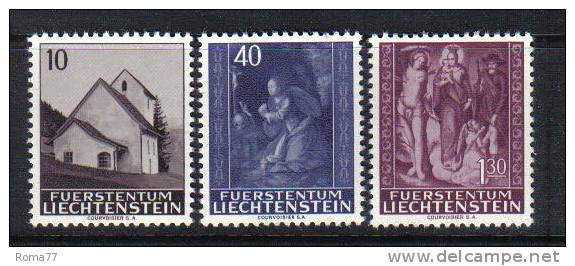 LIECH26 - LIECHTENSTEIN 1964 : Serie N. 394/396  *** Natale Christmas - Unused Stamps