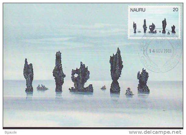 NAURU  CARTE PHILATELIQUE  NUM.YVERT 167 NATURE PAYSAGE - Nauru