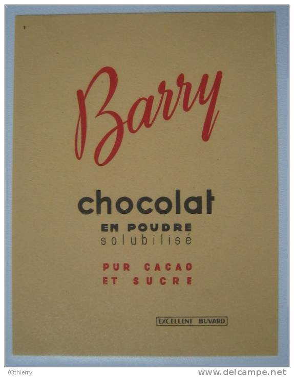 BUVARD-CHOCOLAT BARRY- - Chocolat