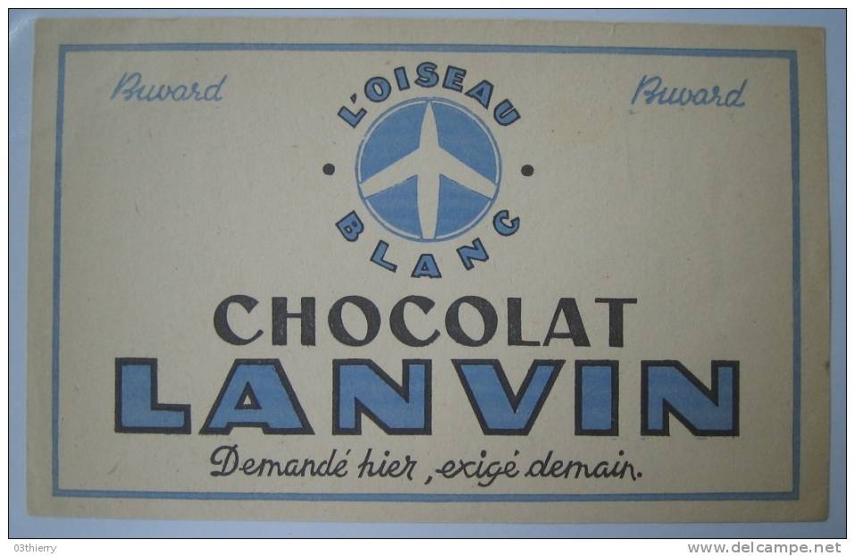 BUVARD-CHOCOLAT LANVIN- - Cocoa & Chocolat