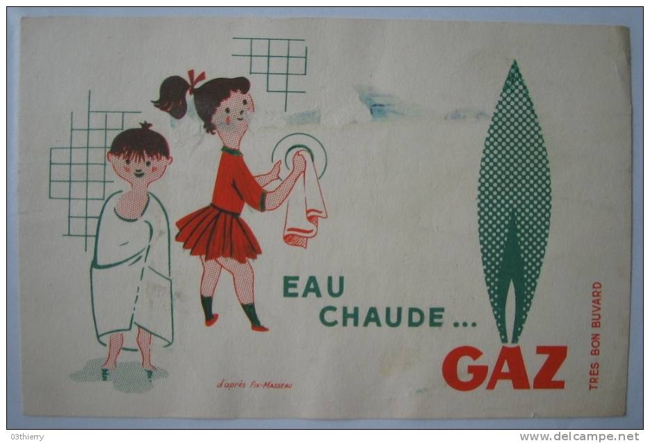 BUVARD-EAU CHAUDE GAZ- - Electricité & Gaz