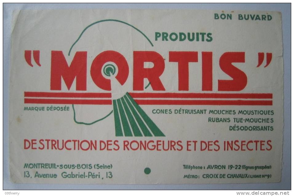 BUVARD-INSECTICIDE MORTIS- - Agriculture