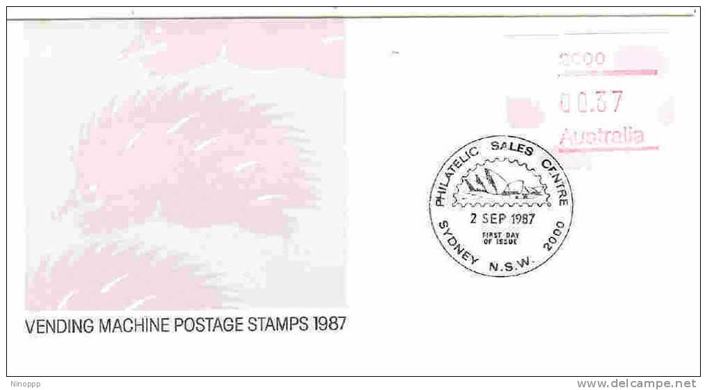 Australia 1987 Echidna  37c Postcode  FDC - FDC