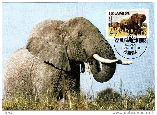 3525 -  Ouganda 1983 - Maximum Cards