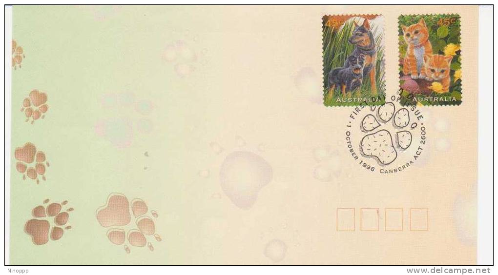 Australia  1996  Pets Self Adhesive FDC - FDC