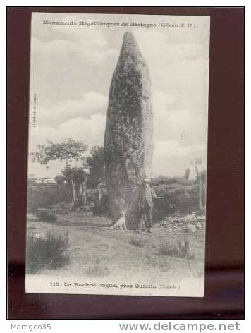 29043 La Roche Longue Près Quintin édit.hamonic N° 112 Menhir , Dolmen Animée Belle Carte - Quintin