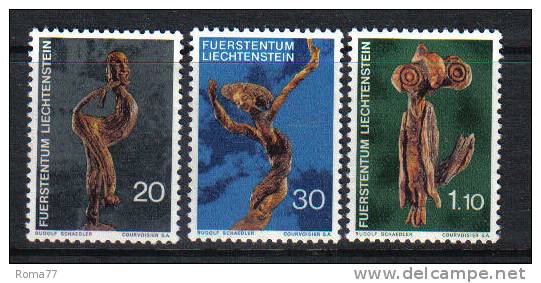 LIECH40 - LIECHTENSTEIN 1972 : Sculture Serie N. 513/15  *** - Ungebraucht