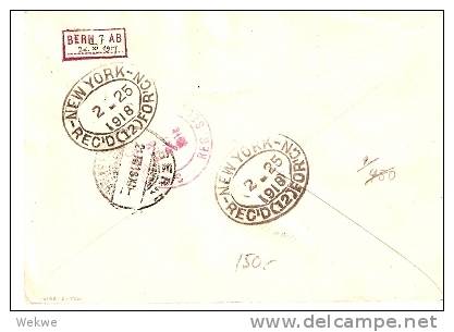 NZO035 / NZ-Stempelmarke+6 D Freimarke 1918 Nach Bern,  Schweiz - Samoa (Staat)