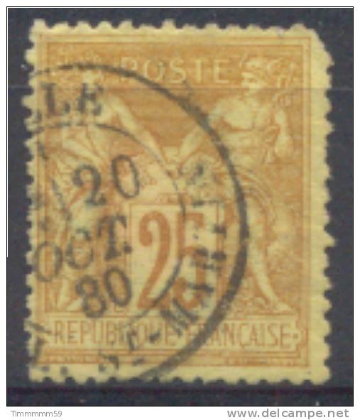 Lot N°6599  N°92  Oblit LILLE Quartier-place-st-martin - 1876-1898 Sage (Type II)