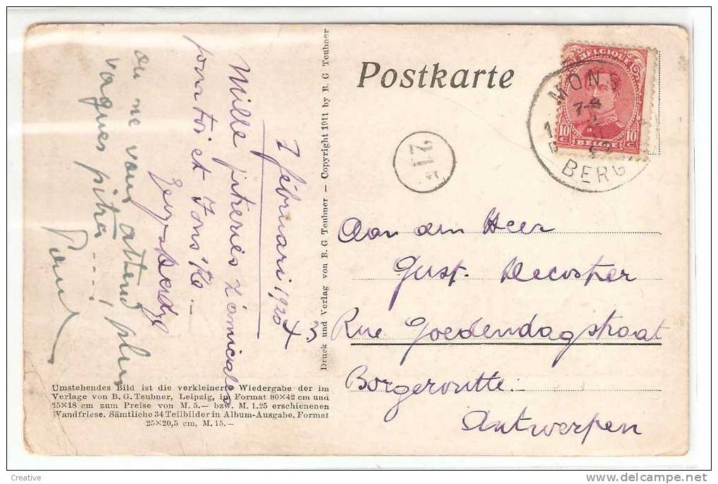 Diefenbach:Per Aspera Ad Astra. Mons - Bergen 1922(voir Scan - Zie Scan) - Diefenbach