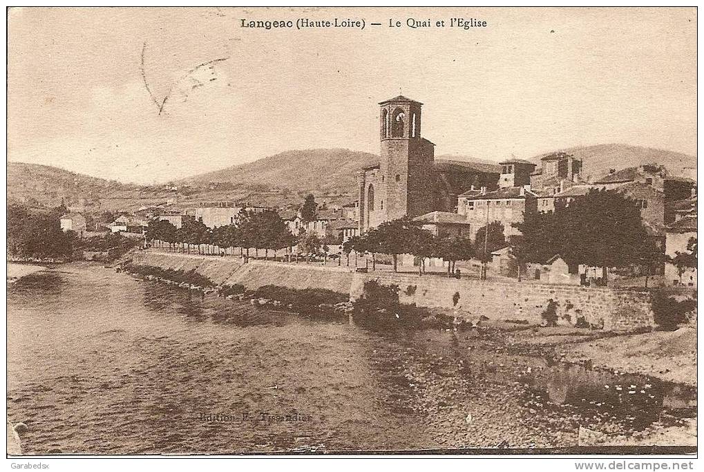 CPA De LANGEAC - Le Quai Et L'Eglise. - Langeac