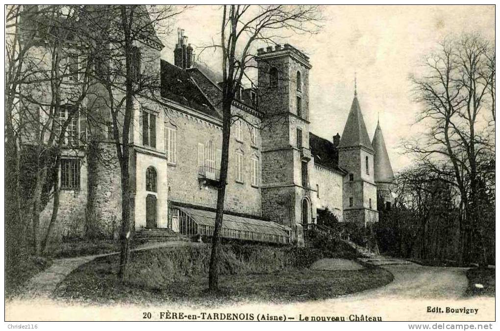 02 FERE EN TARDENOIS Le Nouveau Château  Beau Plan  1917 - Fere En Tardenois