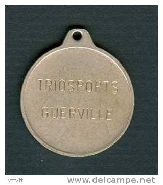 Médaille Pétanque, Guerville (78, Yvelines) Boule, Mesure Du Point. - Autres & Non Classés