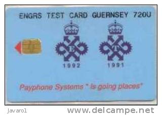 720u GPT QUEENS AWARD ENGRS TEST CARD GUERNSEY - [ 7] Jersey Und Guernsey