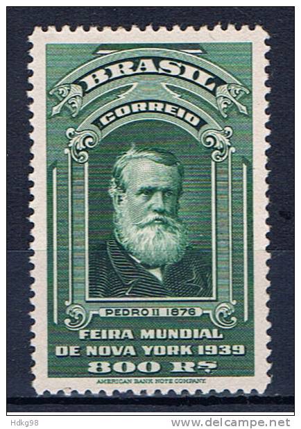 BR+ Brasilien 1939 Mi 510** Pedro II. - Neufs