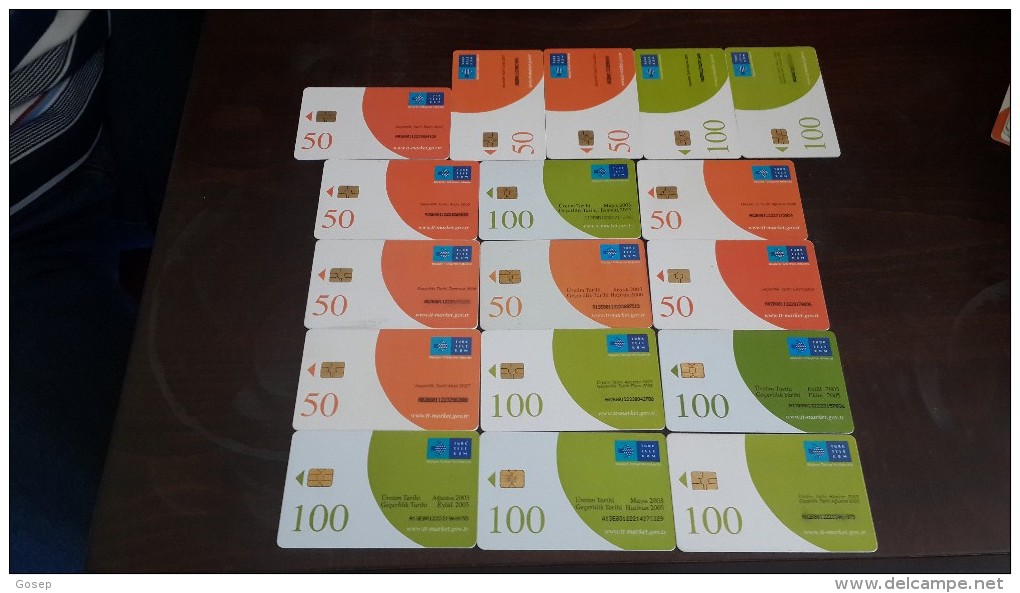 Turkey-lot 10 Phone Card Fiowers-used Card+4card Prepiad Free - Blumen