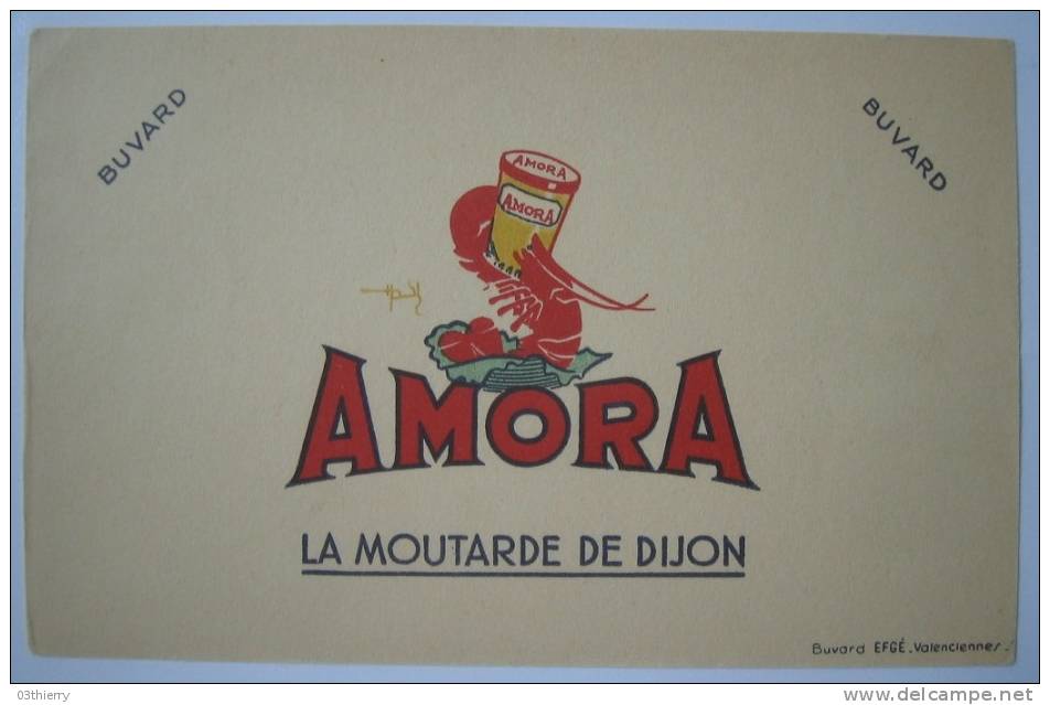 BUVARD-MOUTARDE AMORA- - Moutardes