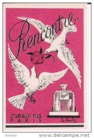 RENCONTRE J GIRAUD FILS PARIS CARTE PARFUMEE ANCIENNE - Profumeria Antica (fino Al 1960)