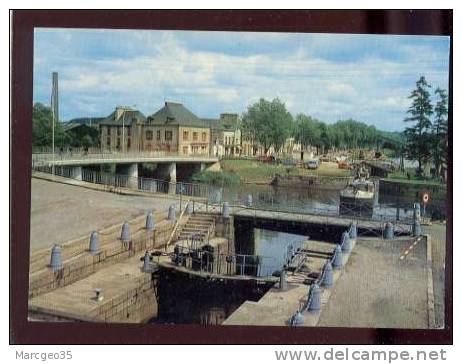 29126 Redon Le Canal & Nouveau Pont Sur La Vilaine édit.artaud N° 20 Péniche Auto Belle Cpsm - Redon