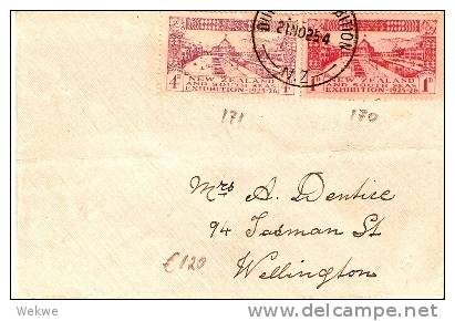 NZ077 / Expo Dunedin Marken/Sonderstempel 1925,Bedarfsbrief - Storia Postale