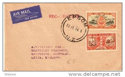 NZ081 / Siegesmarken 4 Und 6 P.spätverwendet 1954,England - Covers & Documents