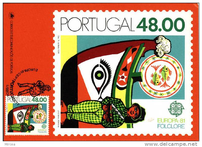 3845 -  Portugal 1981 -  Carte Maximum - 1981