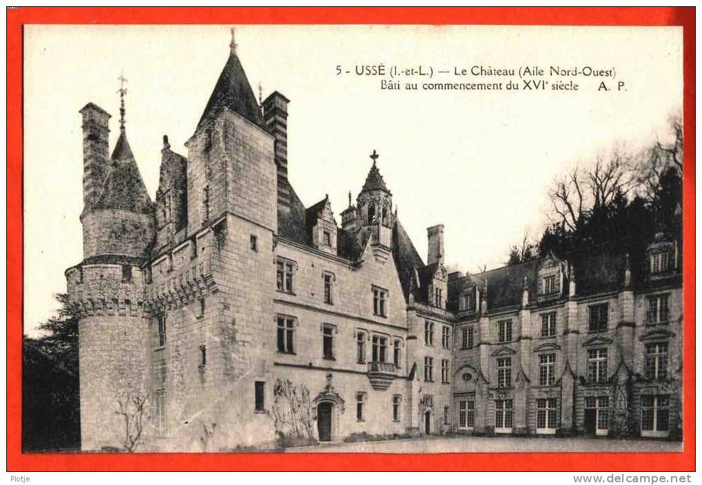 * Ussé (Indre Et Loire) * Près De Tours, France, (A.P. Nr 5) Château, Kasteel, Castle, Chateau, Aile Nord, Old, Vieux - Autres & Non Classés