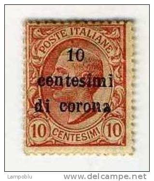 1919 - Trento E Trieste - 10 Cent. Di Corona - C_ - Trento & Trieste