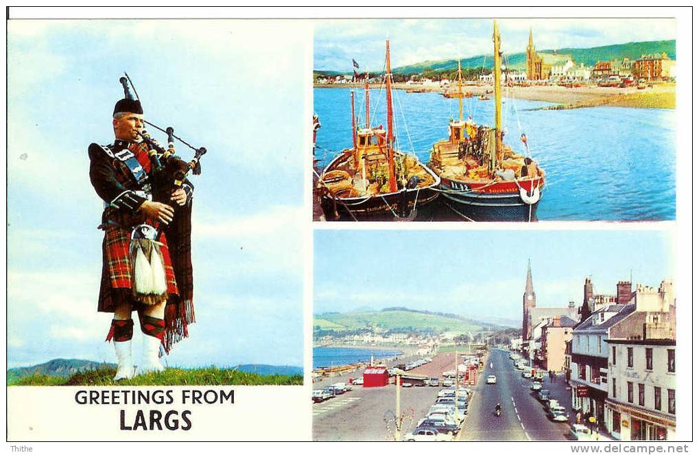 Greetings From LARGS - The Harbour - The Promenade - Ayrshire