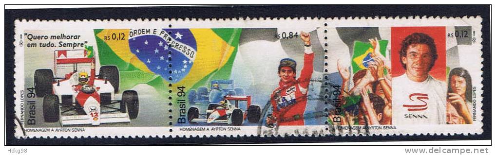 BR+ Brasilien 1994 Mi 2623-25 Autorennen - Used Stamps