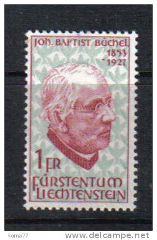 LIECH55 - LIECHTENSTEIN 1967 : Johann Buchel Serie N. 431  *** - Ungebraucht