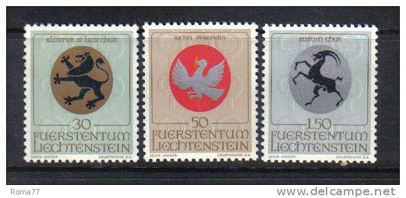 LIECH61 - LIECHTENSTEIN 1969 : Stemmi Serie N. 462/64  *** - Neufs