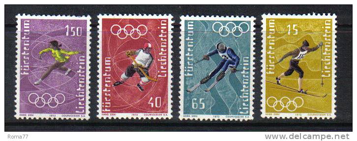 LIECH65  - LIECHTENSTEIN 1971 : Olimpiadi Serie N. 494/497  *** - Ungebraucht