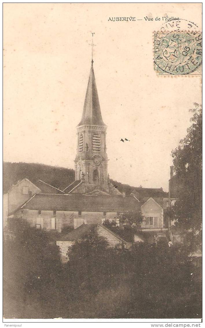 AUBERIVE . Vue De L´Eglise - Auberive