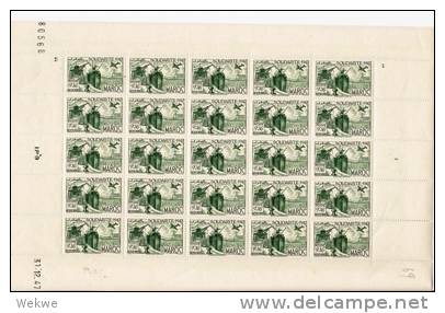 Spz341/  MAROKKO - Solidarität 1947, Bogensatz (4 Komplett-Bögen) ** MNH - Blocs-feuillets