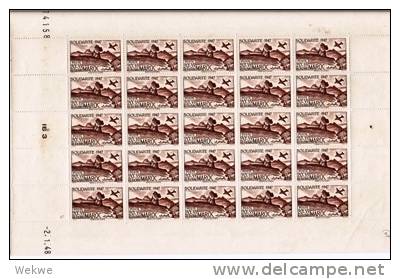 Spz341/  MAROKKO - Solidarität 1947, Bogensatz (4 Komplett-Bögen) ** MNH - Blocks & Kleinbögen