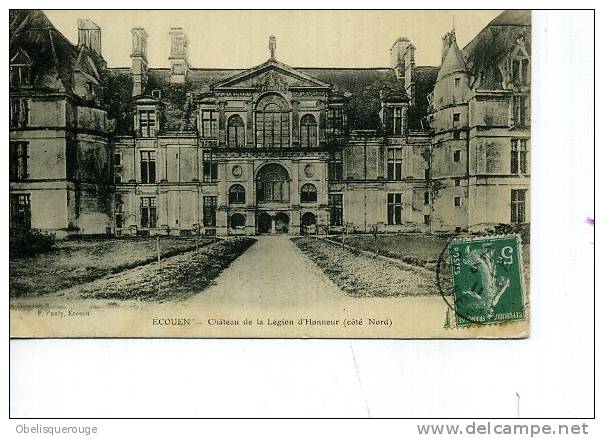 95 ECOUEN ALLEE DU CHATEAU LEGION D HONNEUR COTE NORD EDPAULY 1911 - Ecouen