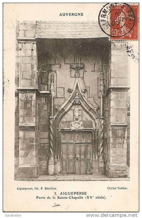 CPA De AIGUEPERSE - Porte De La Sainte-Chapelle. - Aigueperse